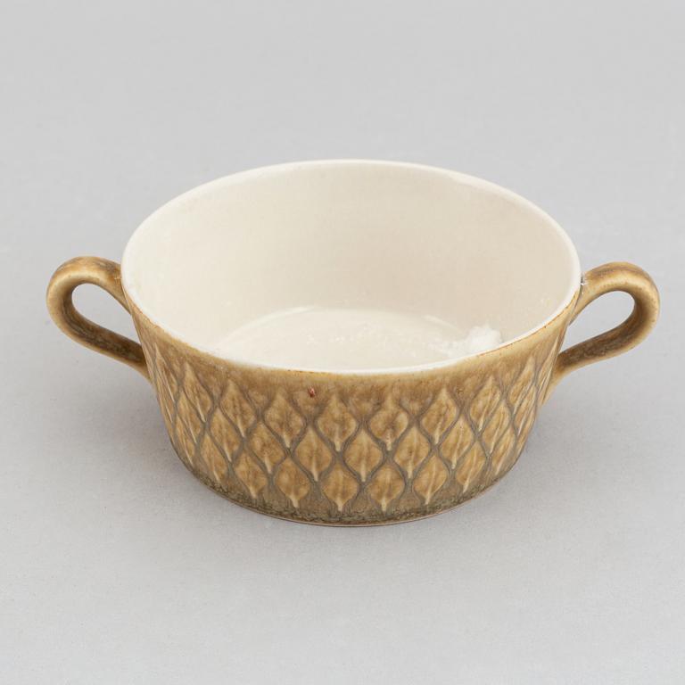 Jens Quistgaard, a part 'Relief' coffee and tea stoneware service, 40 pieces, Kronjyden Nissen/Bing & Gröndahl, Denmark.