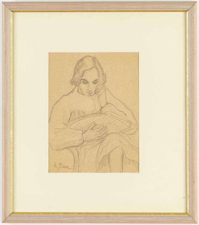 AGNES CLEVE, pencil. Signed A Cleve.