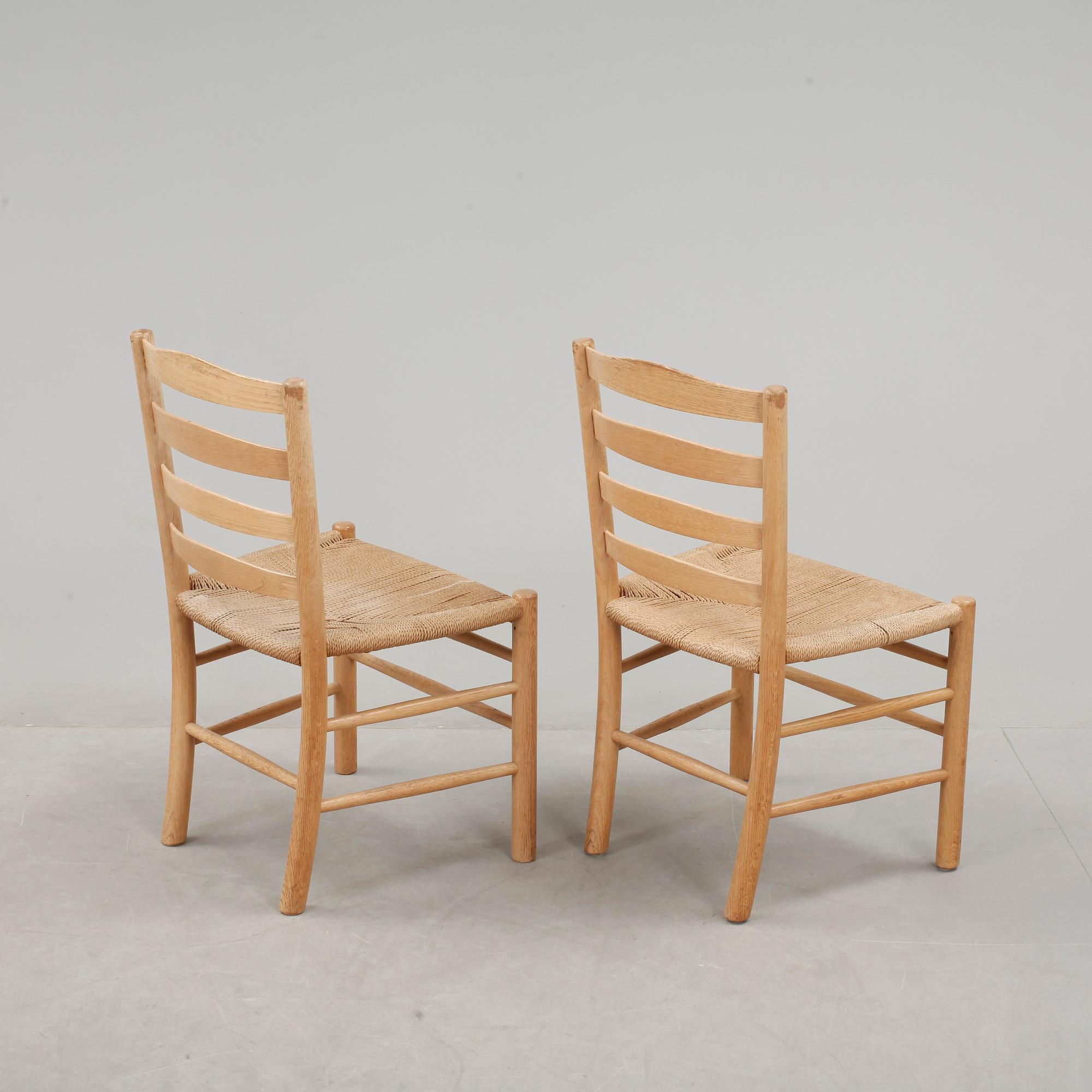 STOLAR, 6 st, "Kyrkstolen/Kirkestolen", Kaare Klint, Fritz Hansen, 1900-talets andra hälft.