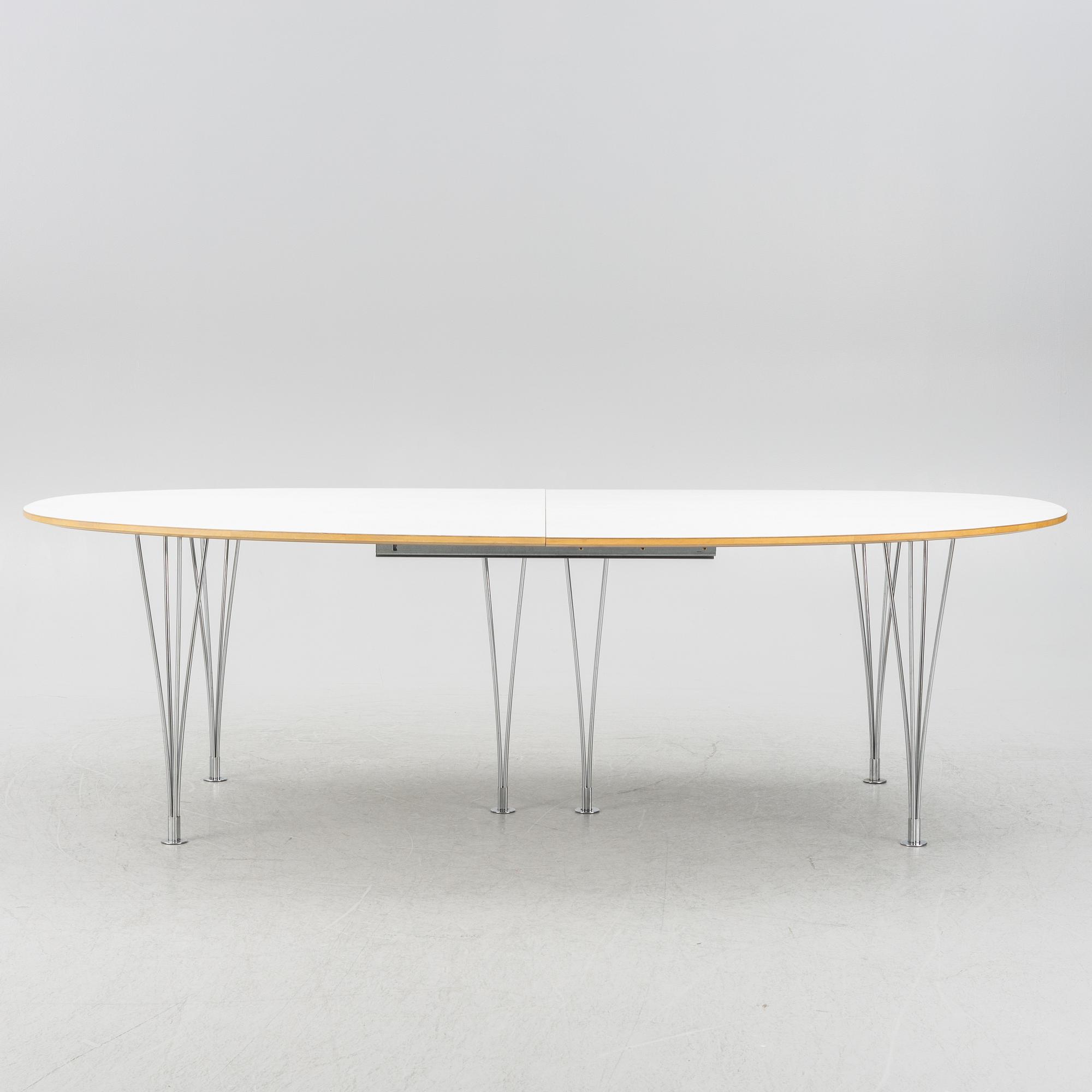 Bruno Mathsson & Piet Hein, dining table, "Superellipse", Mathsson International, 2009.