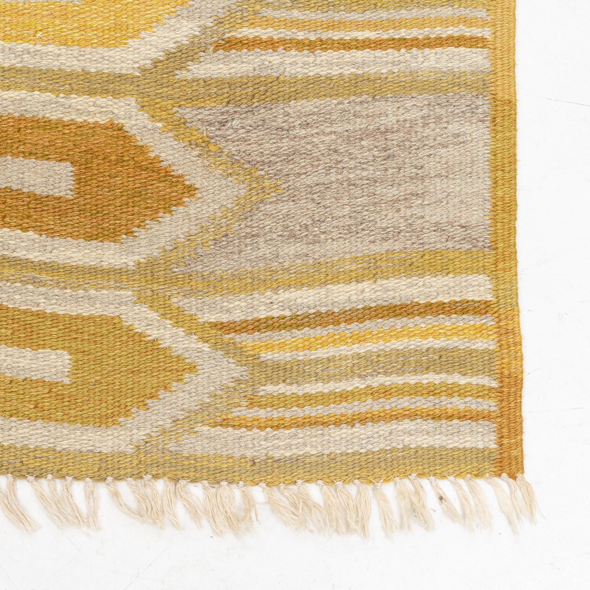 A carpet flat weave,  214 x 144 cm.