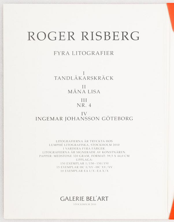 Roger Risberg, "Four lithographs", portfolio.