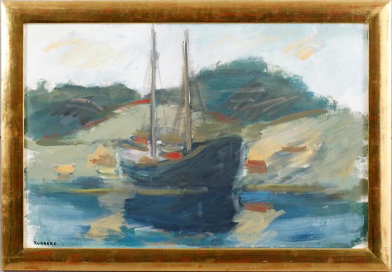 GUSTAV RUDBERG, olja på duk, signerad.