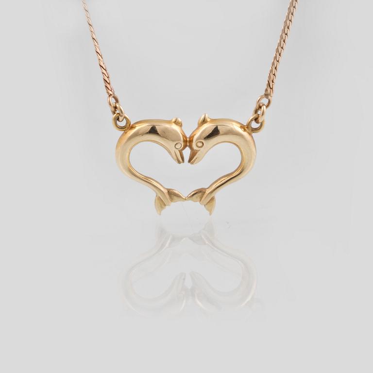 COLLIER, 14K guld. Vikt 6,5 gram.