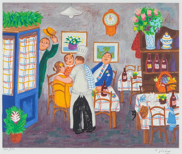 Lennart Jirlow, lithograph in colours, signed 377/385.