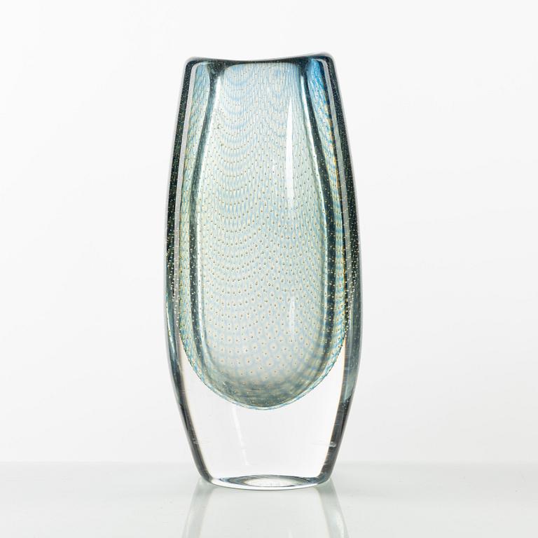 Sven Palmqvist, a glass vase 'Kraka' Orrefors, signed.