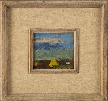 Christer Strömholm, oil on panel, signed and dated -43.