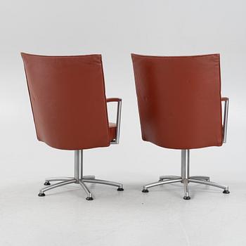 Erik Jørgensen, a set of nine 'Partner / EJ-70, chairs, designed by Foersom & Hiort-Lorenzen, Denmark.