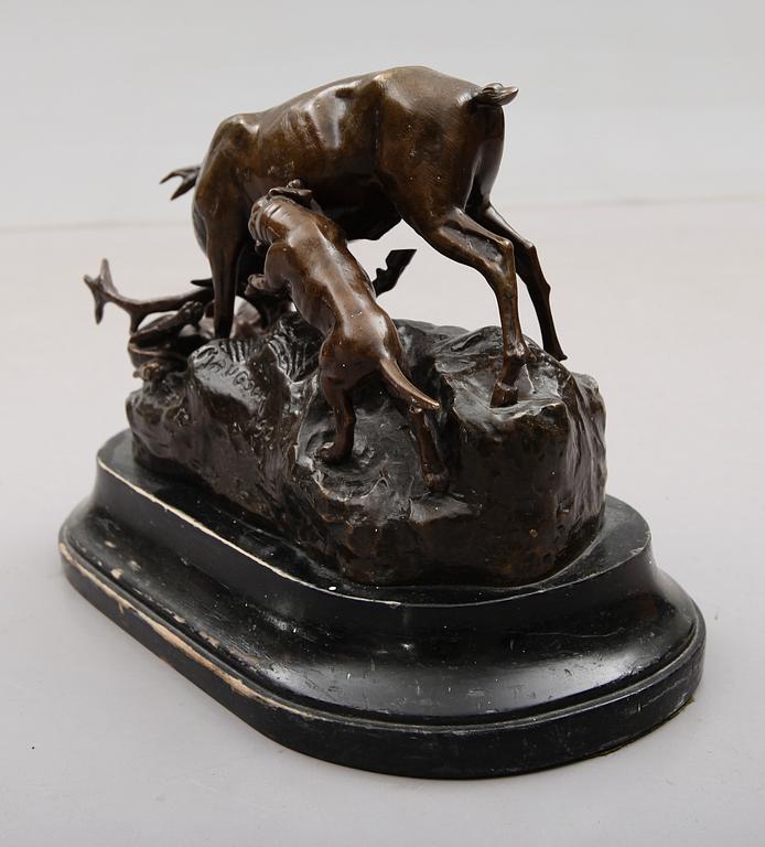 GYULA MAUGSCH, skulptur, brons, signerad och daterad 1928.