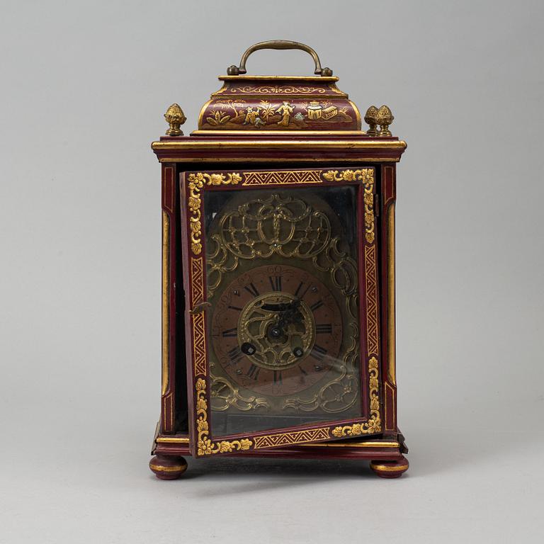 An 18th century table clock.