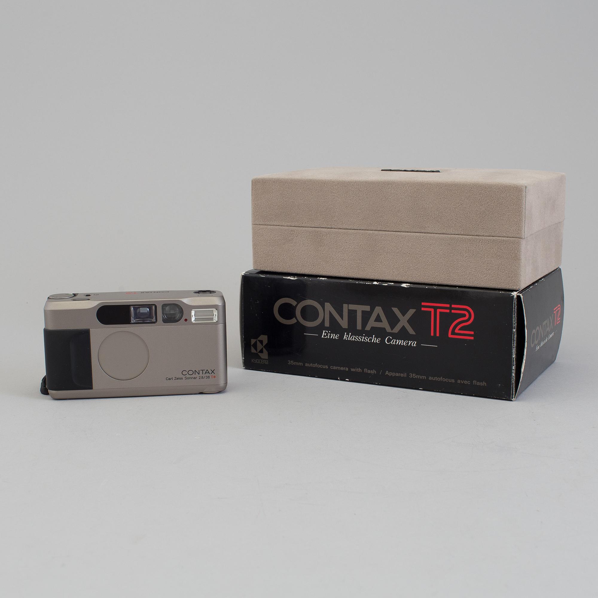 A Contax T2 Camera With Carl Zeiss Sonnar 2.8/38 T* no