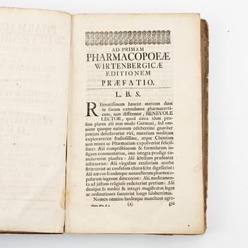 Pharmacopoea Wirtenbergica, 1750.