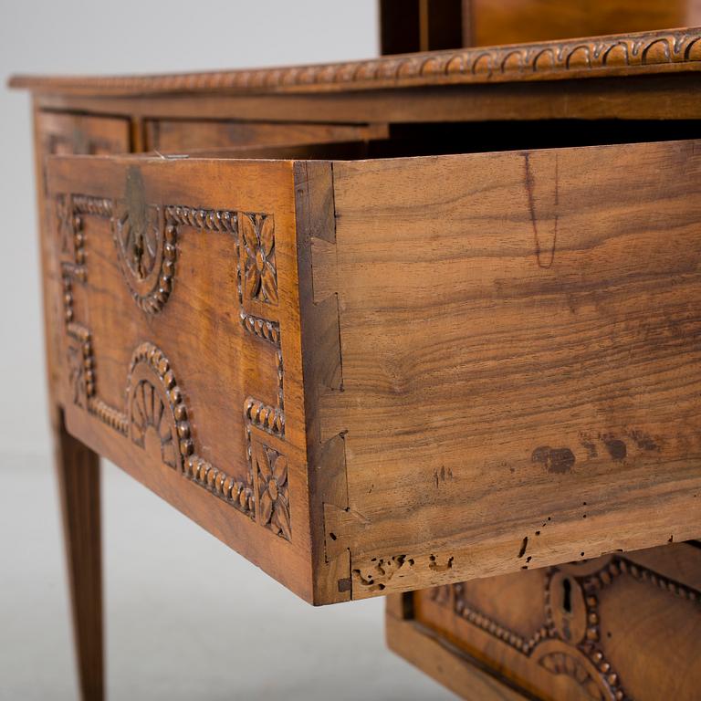 A 19th century desk and chair.