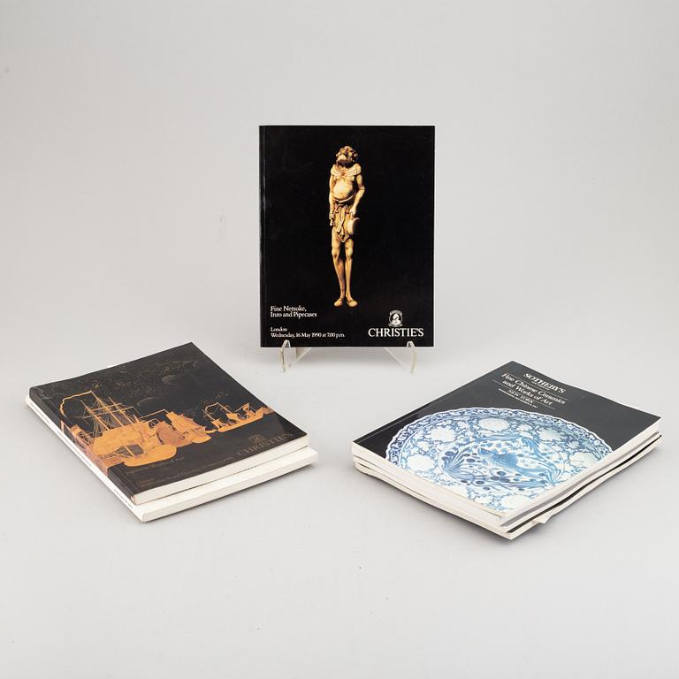 A group of seven catalogues, including Sotheby's and Christie's 1987-1990.