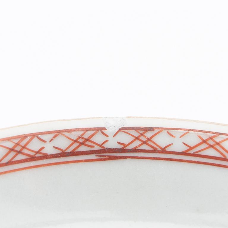 Two cups with saucers, Qing dynasty, 18th century.