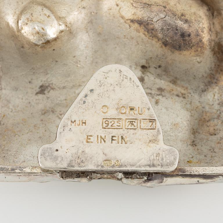 Wristwatch, silver, Siro Koru, Turku 1976.