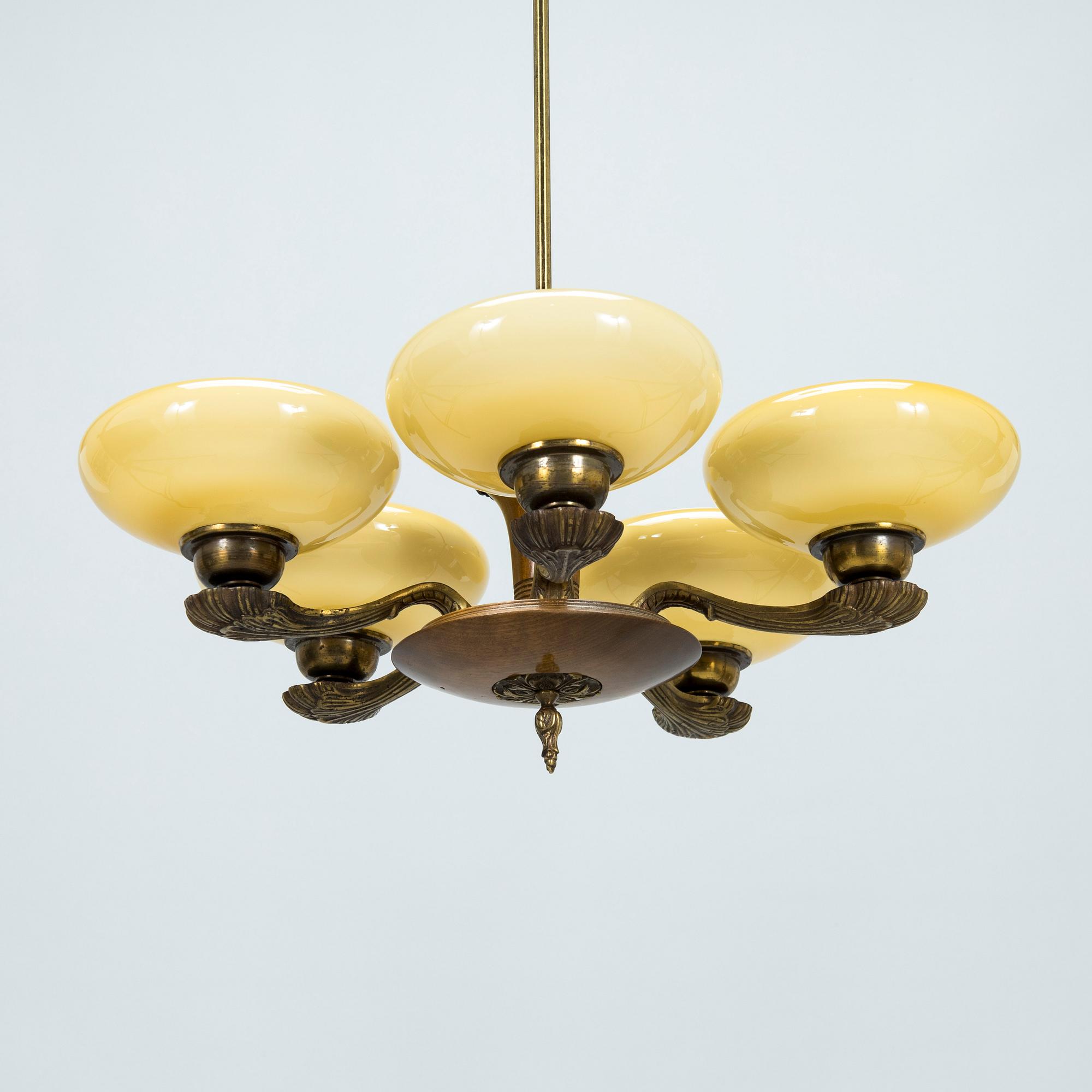 Paavo Tynell, taklampa, modell 1376/5, Taito 1930-tal.