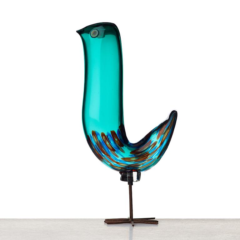 Alessandro Pianon, a "Pulcino" glass bird, Vistosi, Murano, Italy 1960's.