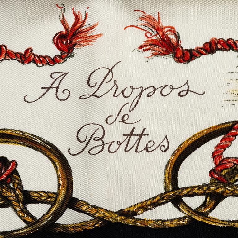 Hermès, scarf, "A Propos de Bottes".