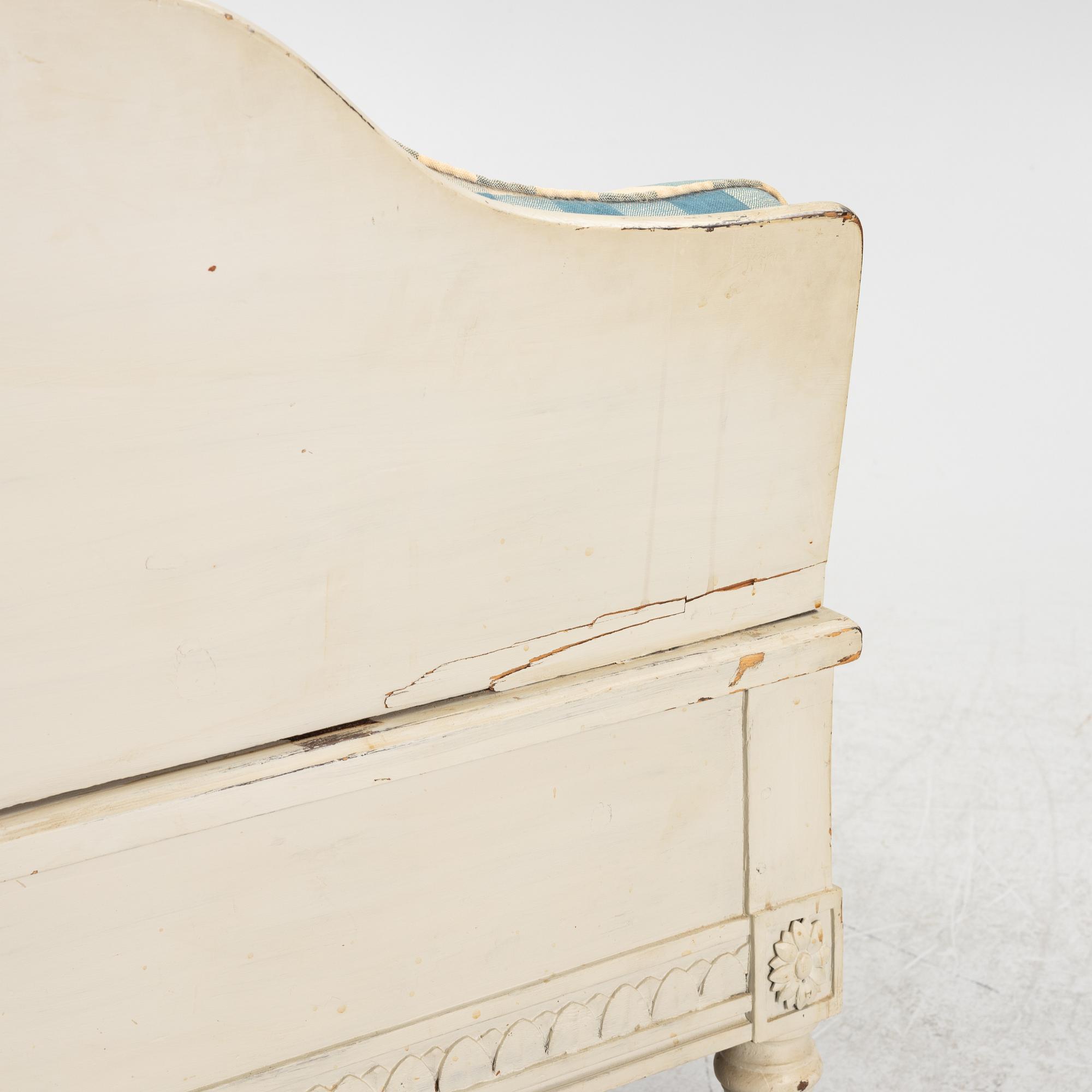 Trågsoffa, gustaviansk stil, 1800-tal.