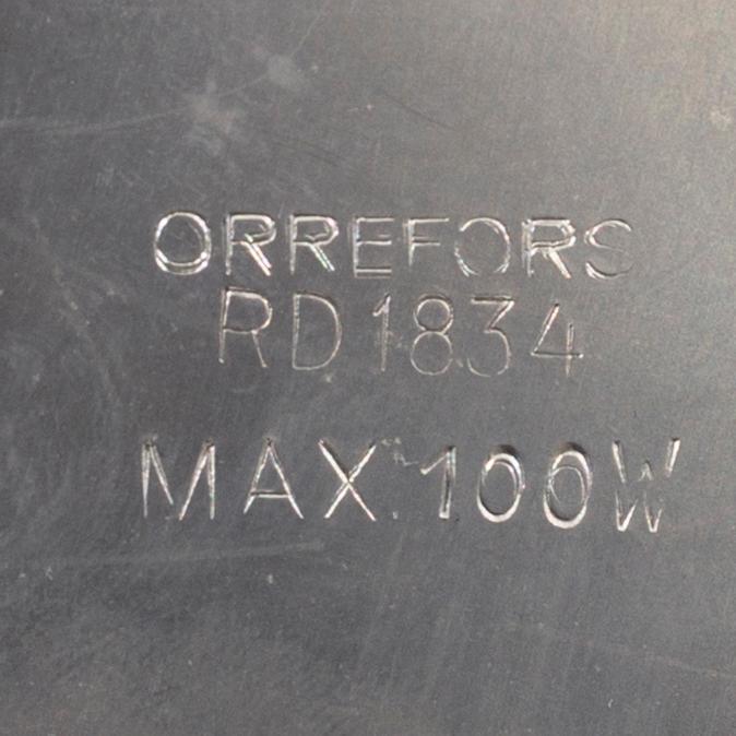 CARL FAGERLUND, Orrefors, a pair of table lamps, no 1834, second half of the 20th century.