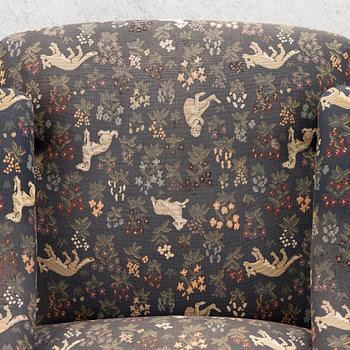 Armchairs, a pair, model no. 3591, purchased from Svenskt Tenn.