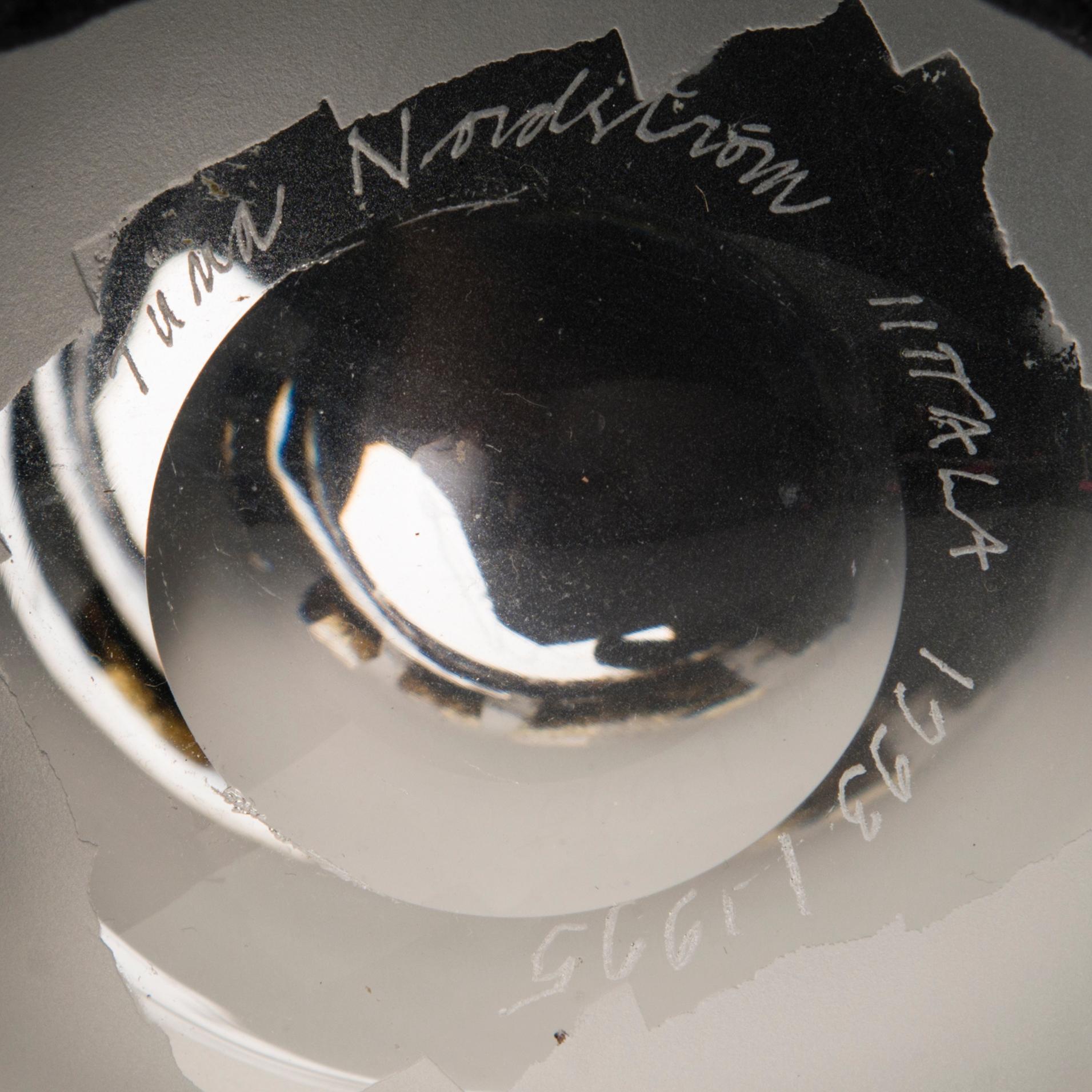 TIINA NORDSTRÖM, a 'Castle' art glass, signed Tiina Nordström Iittala 1993/1995.