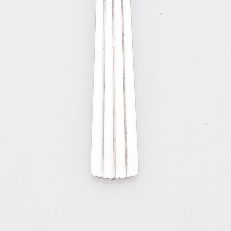 Georg Jensen, kaffeskedar, 11 st, sterling silver, modell "Bernadotte", design Sigvard Bernadotte, Köpenhamn, Danmark.