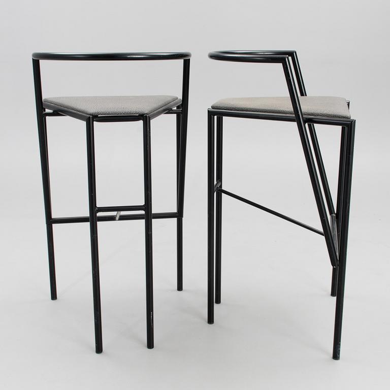 JOUKO JÄRVISALO, A set of two 'Soda' bar chairs by Inno Interior. 1988.