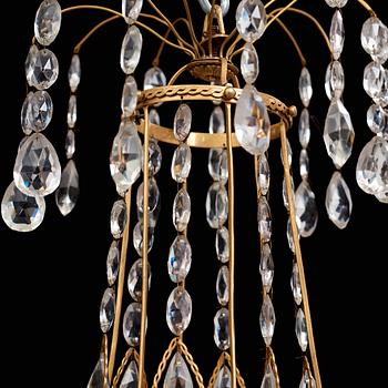 A Neo-Classic circa 1800 six-light chandelier, possibly Russian.