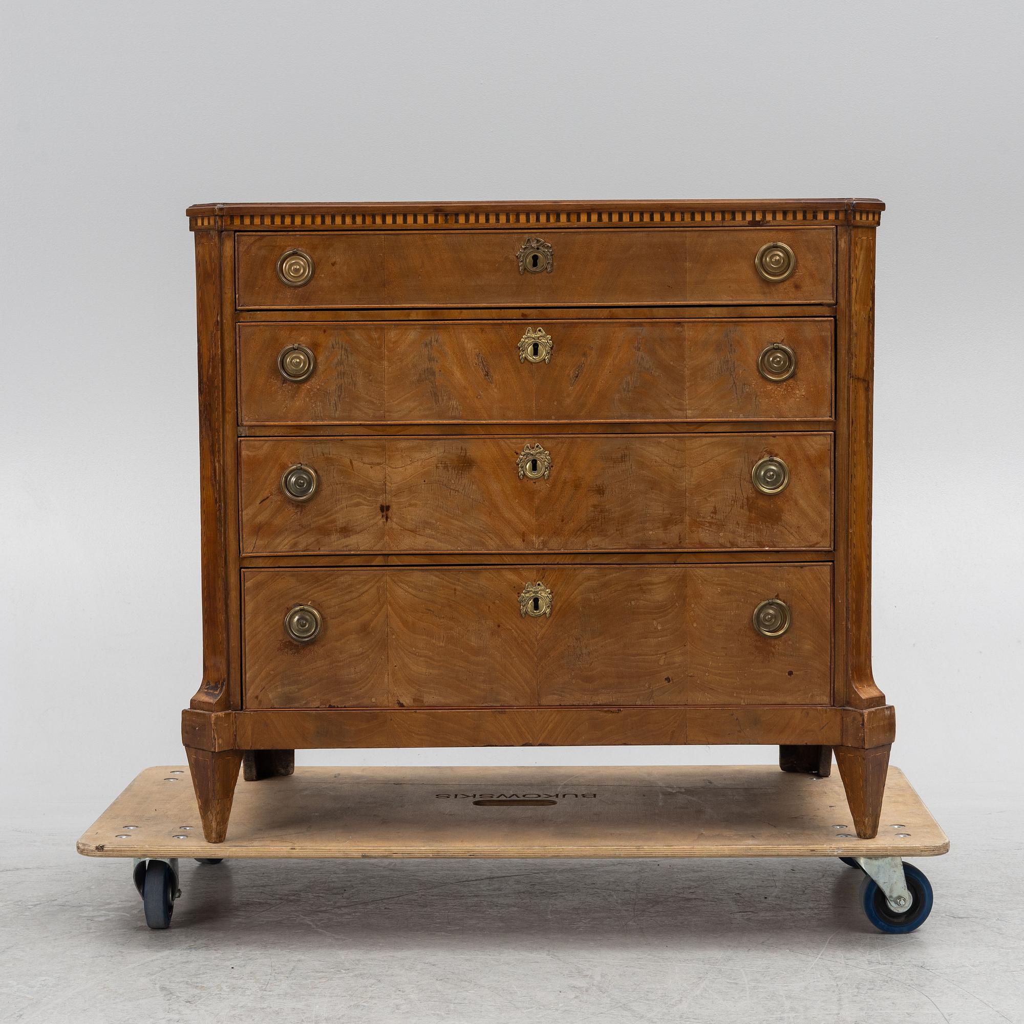 Bureau, Northern Europe, early 19th century.