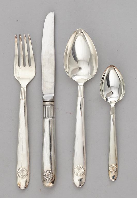 A Sigvard Bernadotte  service, Millenium design, 2000. (175 porcelain pieces and 96 cutlery pieces).