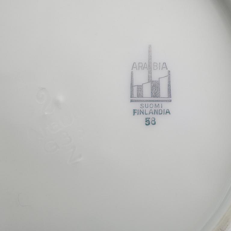 TE- OCH KAFFESERVIS, 63 delar, porslin, Arabia, Finland, 1930/40-tal.