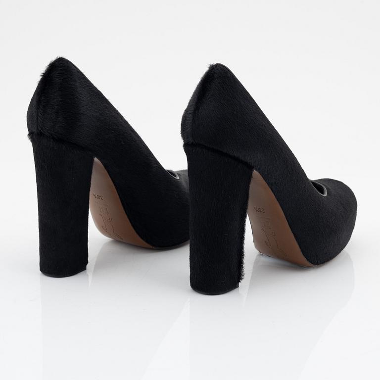 Marni, a pair of calf hair pumps, size 36 1/2.