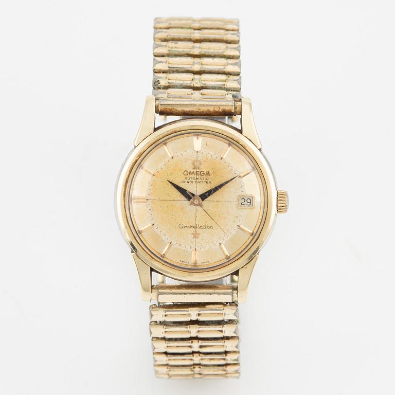 Omega, Constellation, "Pie-Pan", armbandsur, 34 mm.