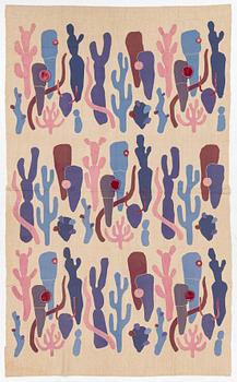 Wiwi Möller-Lindquist, Textile application, signed and dated -53.