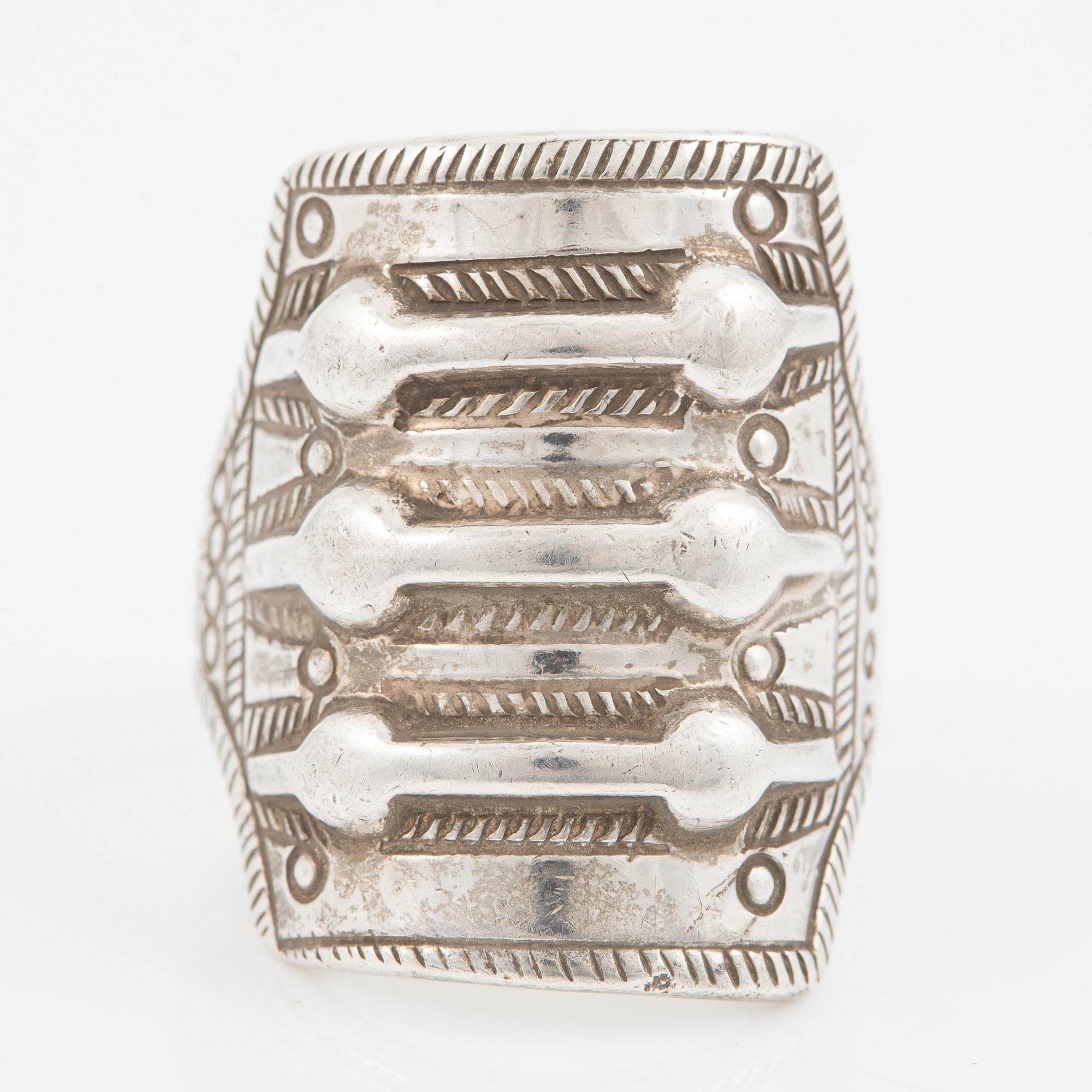 Ring, David Andersen, sterlingsilver, Norge.