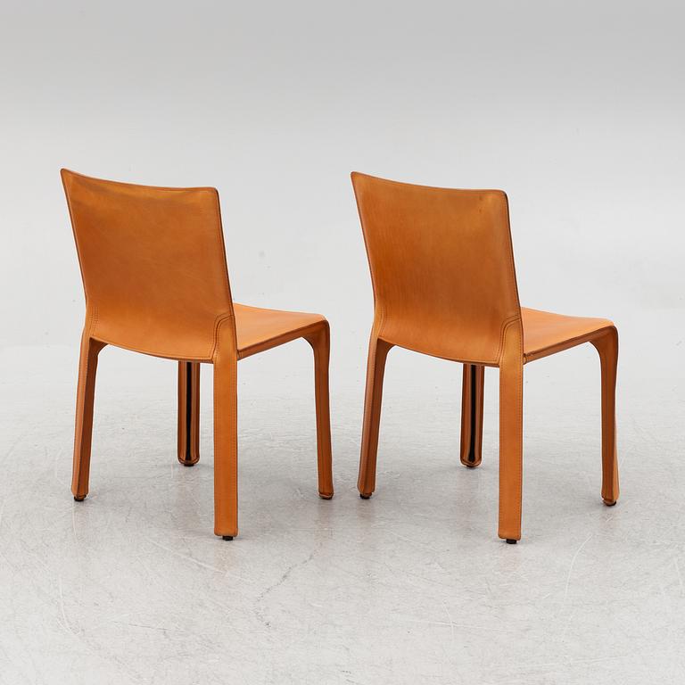 Mario Bellini, stolar, 8 st, modell "412 CAB", Cassina, Italien.