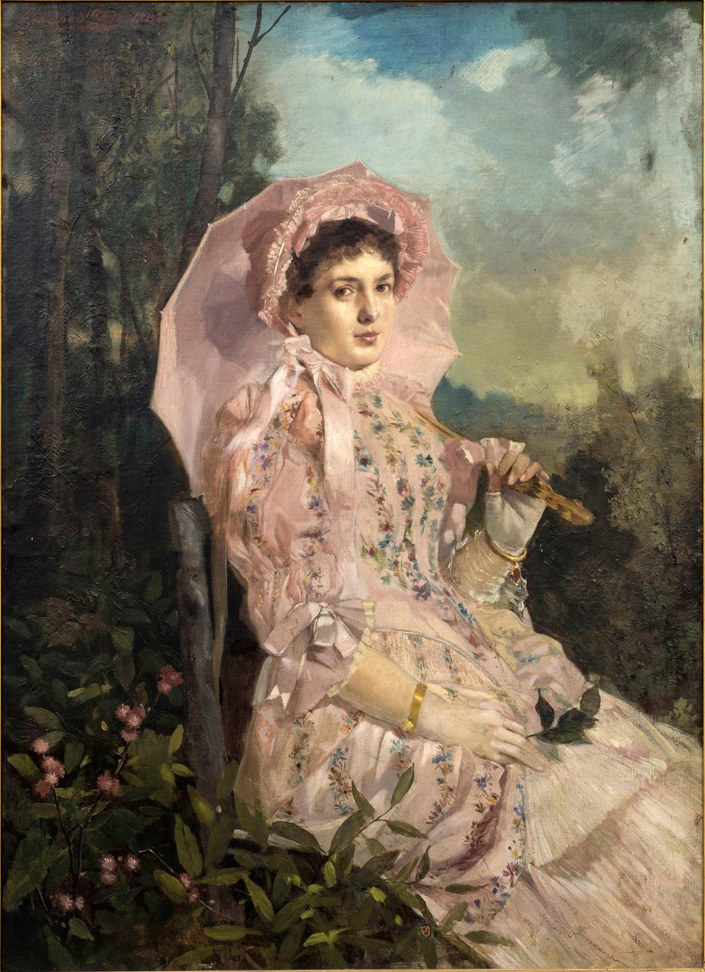 ALEXANDER DEMETRIUS GOLTZ, oil on canvas, signed and dated 1882.