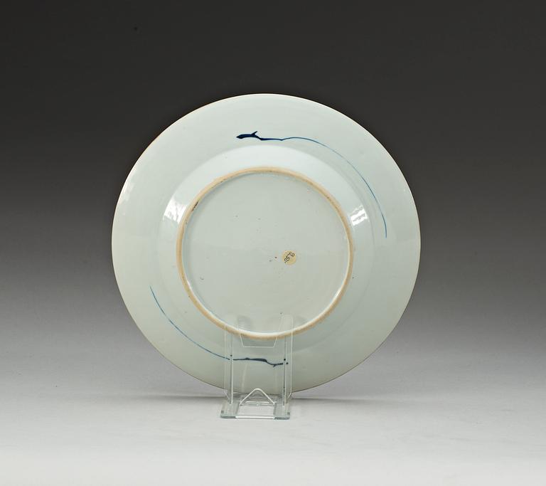 TALLRIKAR, 16 stycken, porslin. Qing dynastin, Kangxi (1662-1722).