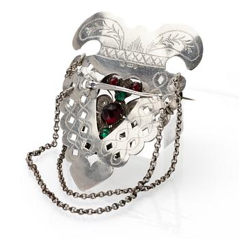 Costume jewellery, silver, Claes Christian Carlén (1830–44), Borås.