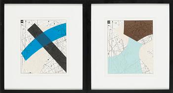 Leonhard Lapin, serigrafi, 2 st, signerade och daterade 1999, numrerade 3/21.