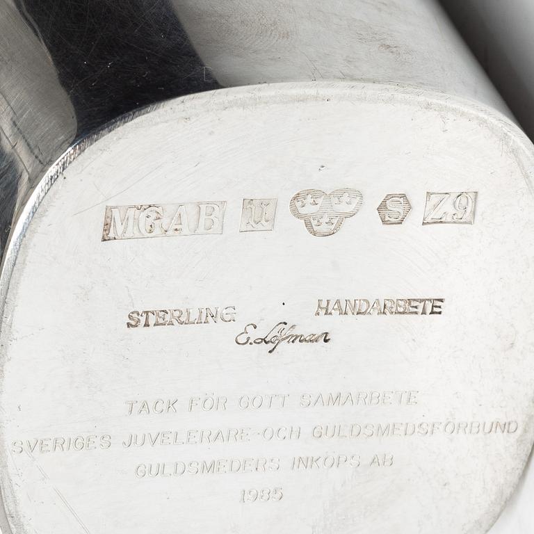 Eric Löfman, A silver beaker, KG Markström, Uppsala 1974.