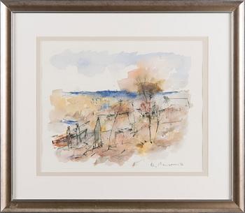 EGON MEURONEN, watercolour, signed and dated -86.