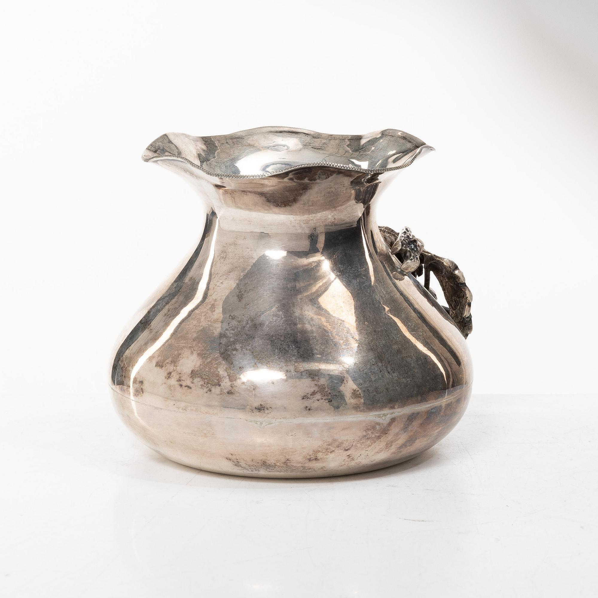 Vase, silver, 20th century.