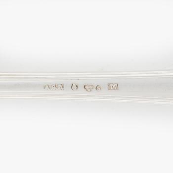 A 24-piece Swedish silver cutlery, model 'Old French', mark of A.G. Dufva, Stockholm, including 1921.