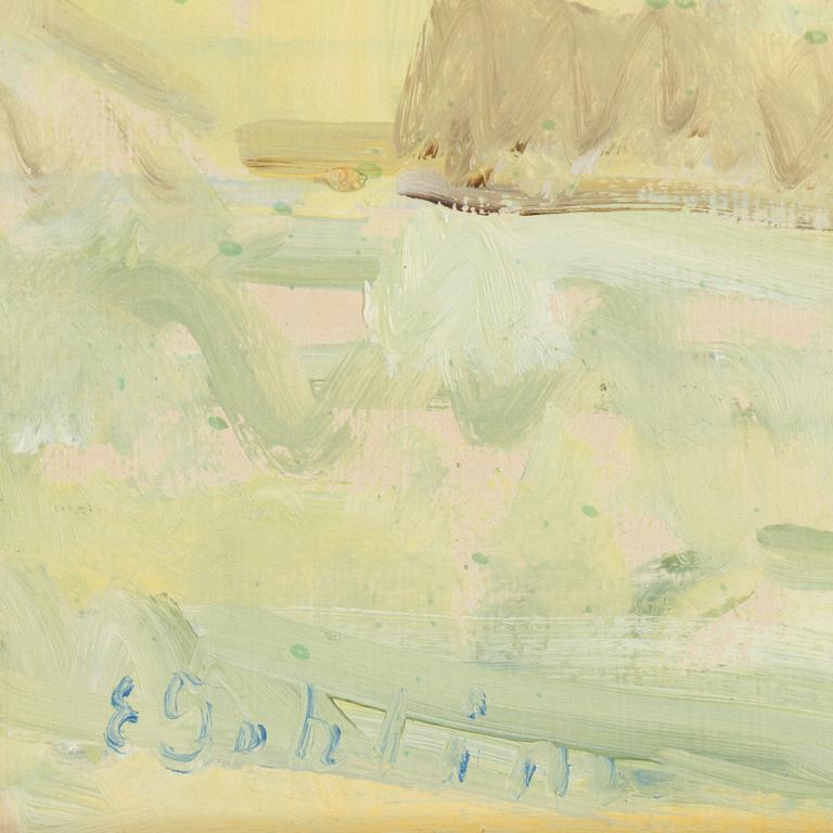 ESTER GEHLIN, Oil on panel, signed.