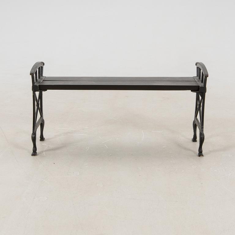 Folke Bensow, Garden Bench, "Park Bench No. 2", Näfveqvarns Bruk, first half of the 20th century.