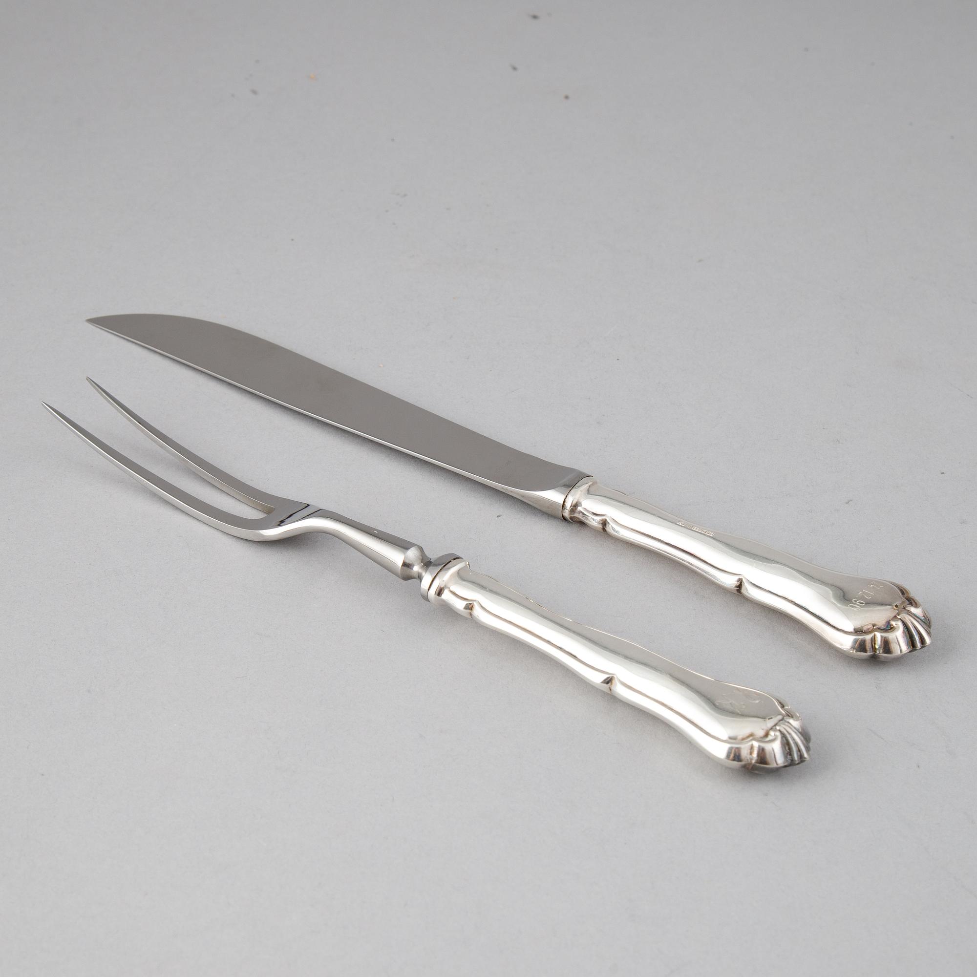 A Finnish silver cutlery, second half of the 20th century (63 pieces).