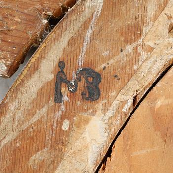 SPEGELLAMPETTER, ett par, en signerad Johan Martin Berg, Karl Johan, Göteborg, 1800-talets första hälft.